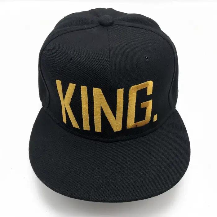 Casquette de baseball brodée QUEEN noire style hip-hop pour hommes et femmes