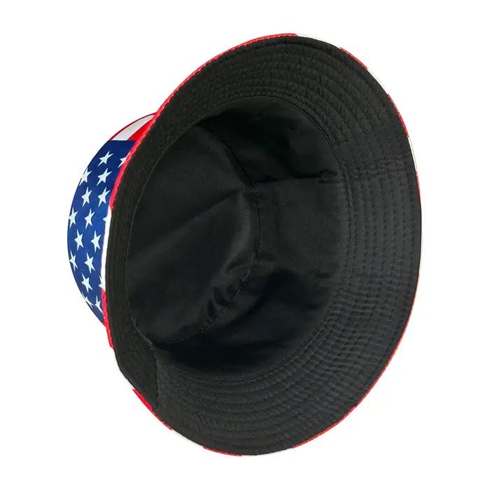 Chapeau seau drapeau américain patriotique