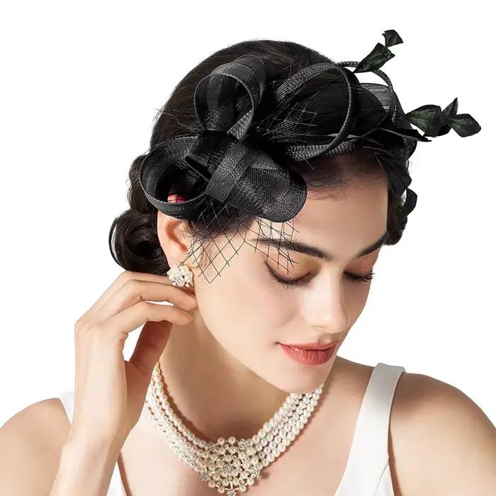 Bandeau de sauna à plumes pour la mariée