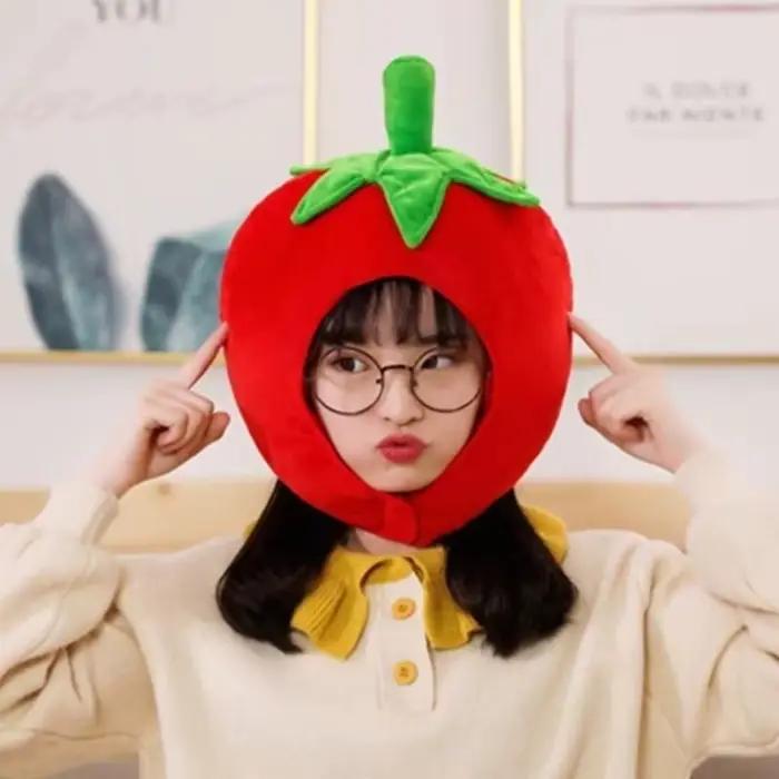 Chapeau de fruits au Design de dessin animé drôle