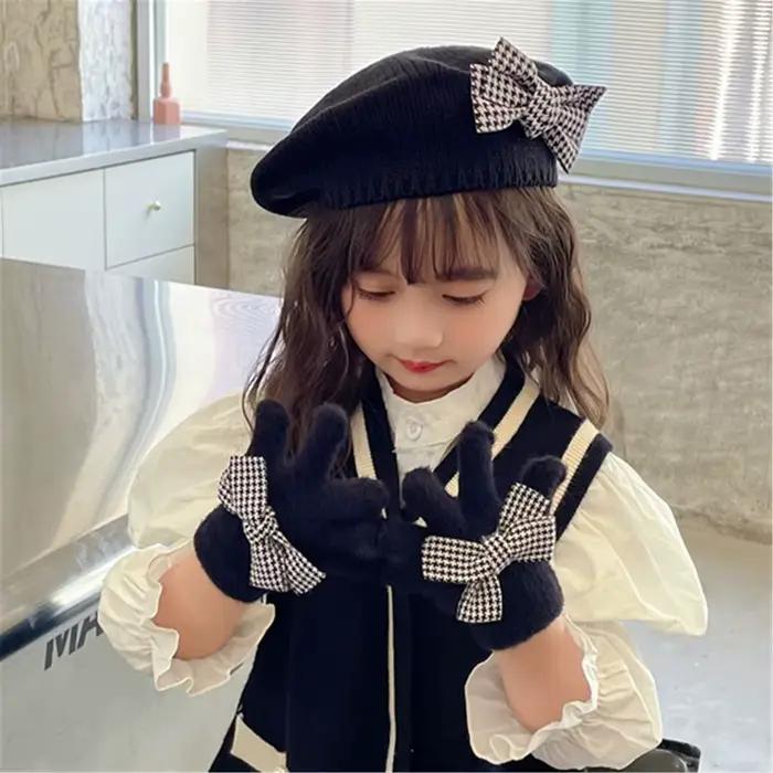 Chapeau chaud en tricot de couleur unie