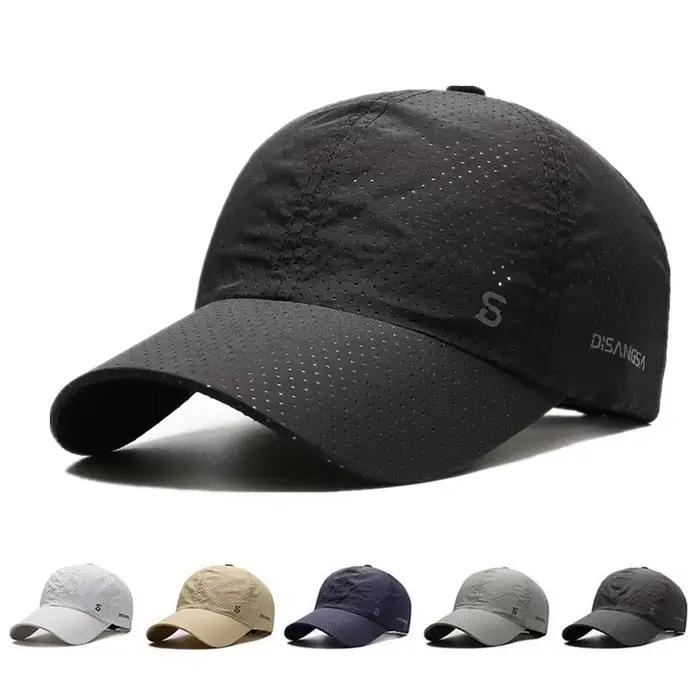 Chapeau de soleil pour hommes en plein air à séchage rapide et respirant pour la pêche d'été - Style casquette de baseball