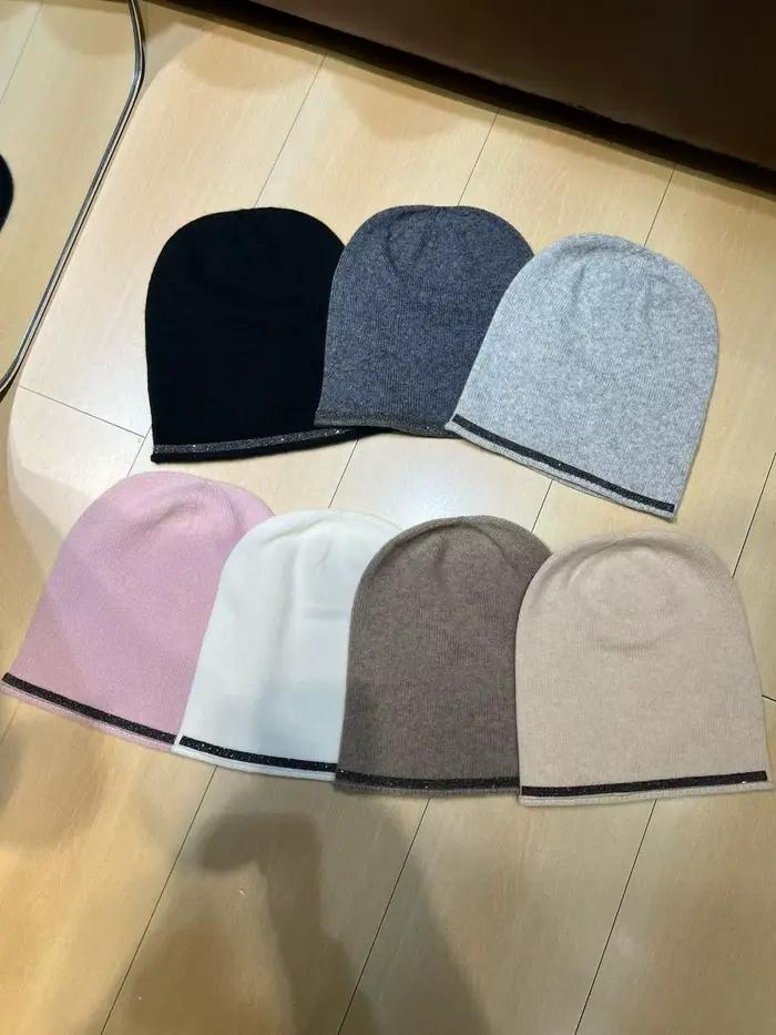 Nouveau chapeau en cachemire élégant et décontracté de haute qualité (Automne/Hiver 2026) – 7 couleurs en stock
