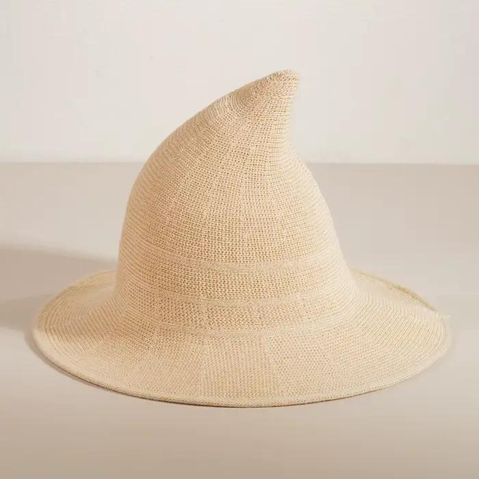 Chapeau de sorcier pointu pliable