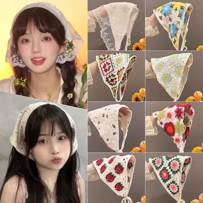 1 pièce Foulard de tête en tricot français