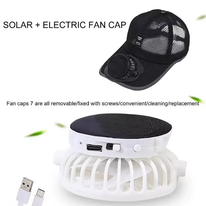 Casquette solaire avec ventilateur
