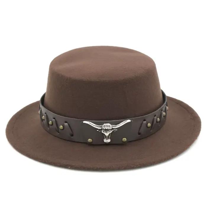 Chapeau haut de forme plat pour hommes et femmes