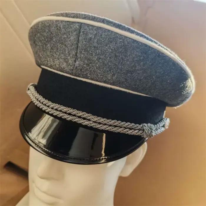 Chapeau à large bord gris de haute qualité