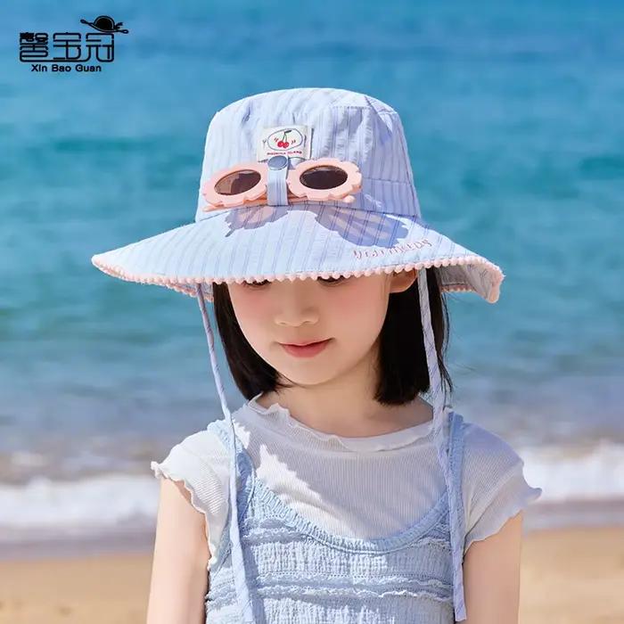 Chapeau de soleil d'été pour filles de 4 à 10 ans