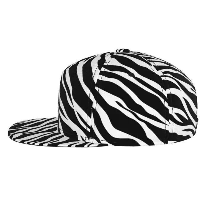 Chapeau Snapback imprimé zèbre pour hommes et femmes