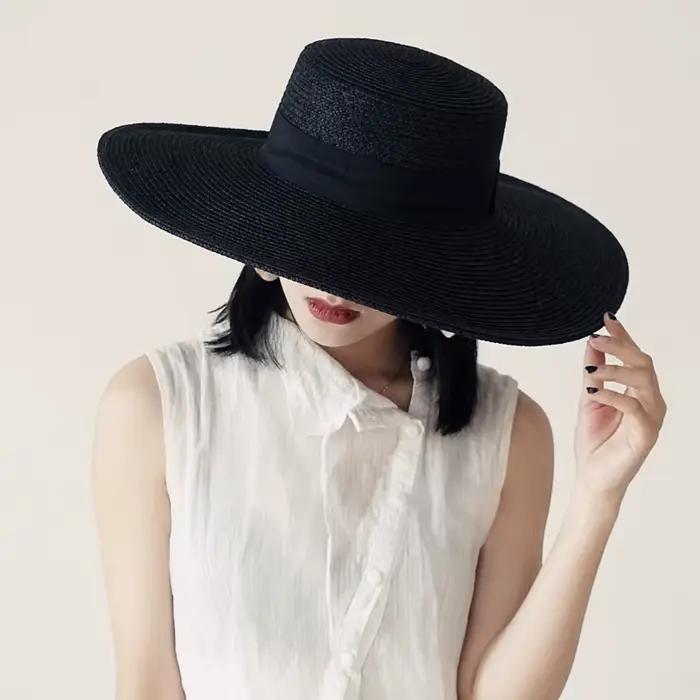 Casquette de plage à grand bord pour femmes
