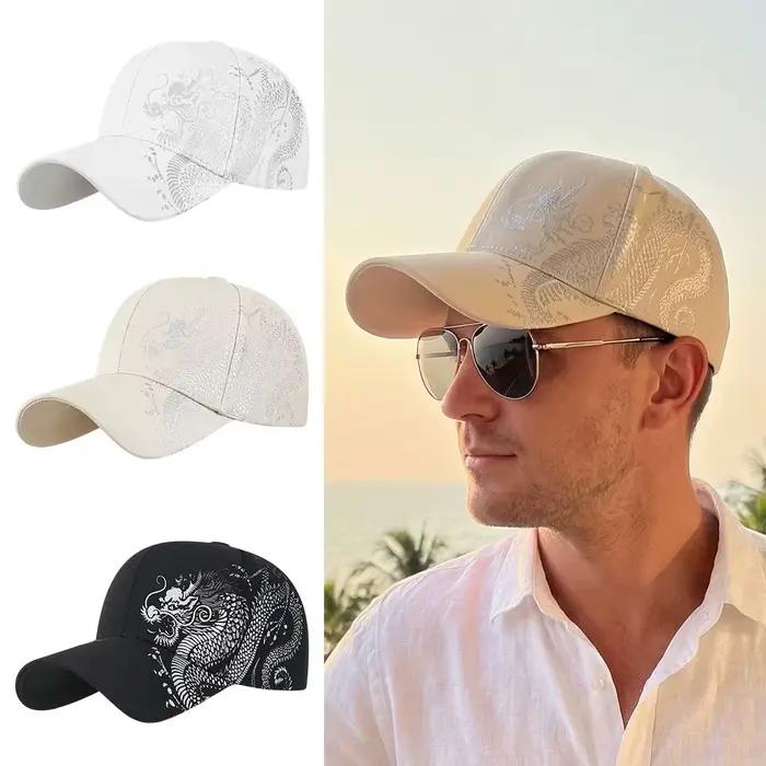 Casquettes de baseball imprimées dragon chinois
