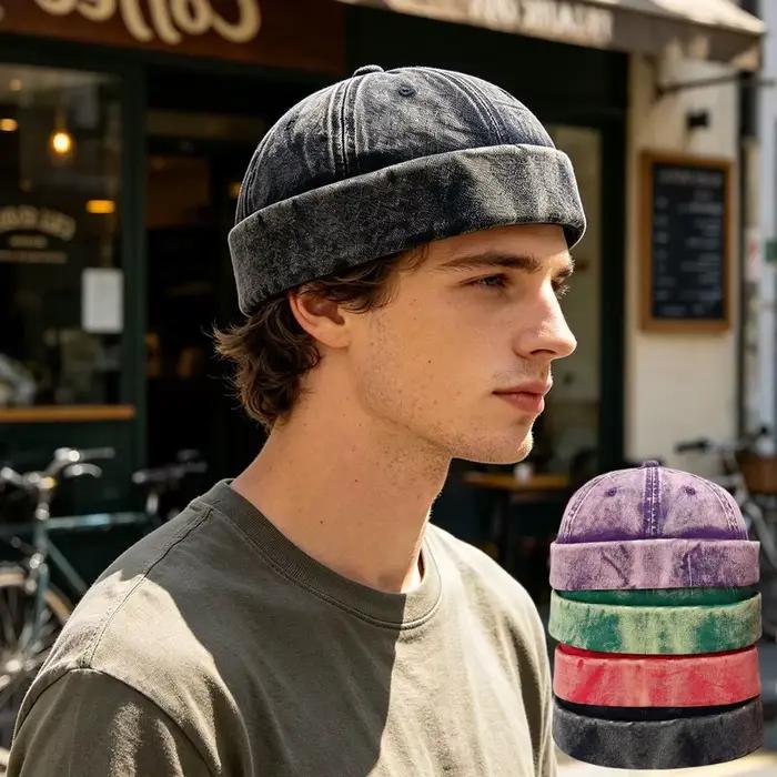 Casquette Docker en Coton Imprimé Quatre Saisons 2026