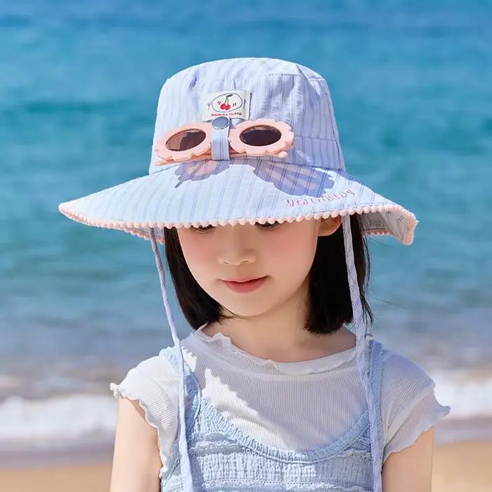 Chapeau de soleil d'été pour filles de 4 à 10 ans