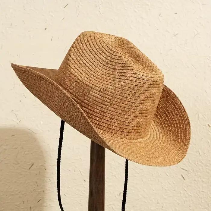 Grand Chapeau de Paille Panama Naturel Taille 56-60cm Nouvelle Collection