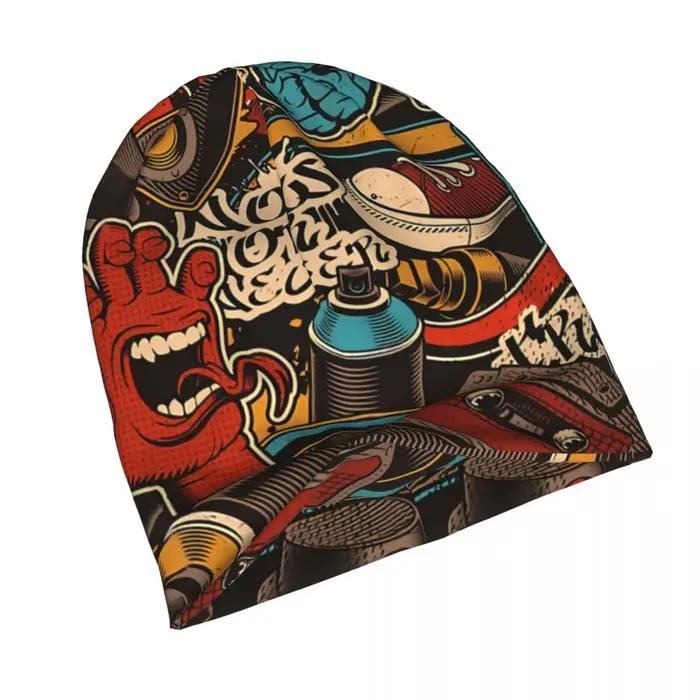 Bonnet fin à motif urbain pour hommes et femmes