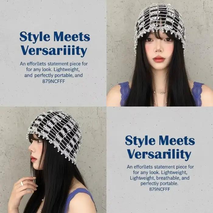 Chapeau pull-over fait main pour femme