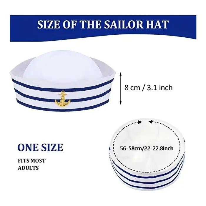 Ensemble chapeau et écharpe de marin 2 pièces pour femmes et hommes