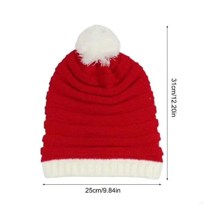 Chapeau père noël tricoté