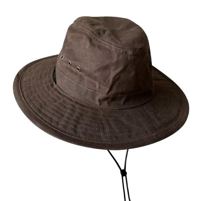 Chapeaux seau en tissu ciré à l'huile pour hommes et femmes