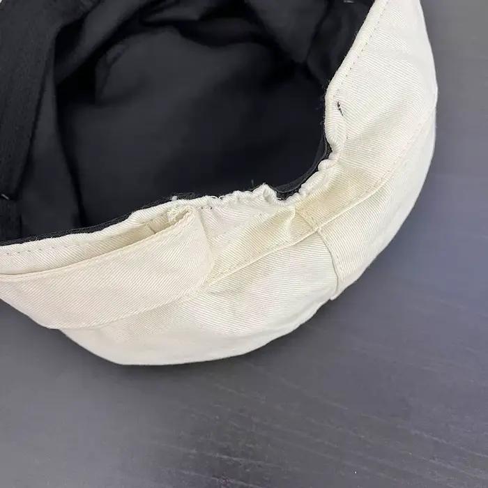 Casquette plate décontractée en tissu