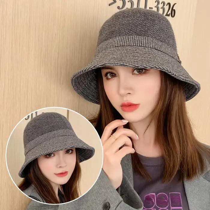 Chapeaux de seau pour femmes en coton, style décontracté et sportif, multi-fonctionnels, pour les femmes de tous âges, idéaux pour l'automne et l'hiver, voyages et sorties
