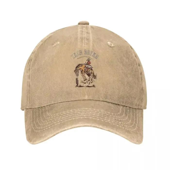 Zach Bryan casquettes de Baseball rétro en détresse Denim lavé musique chanteur chapeaux unisexe entraînements en plein