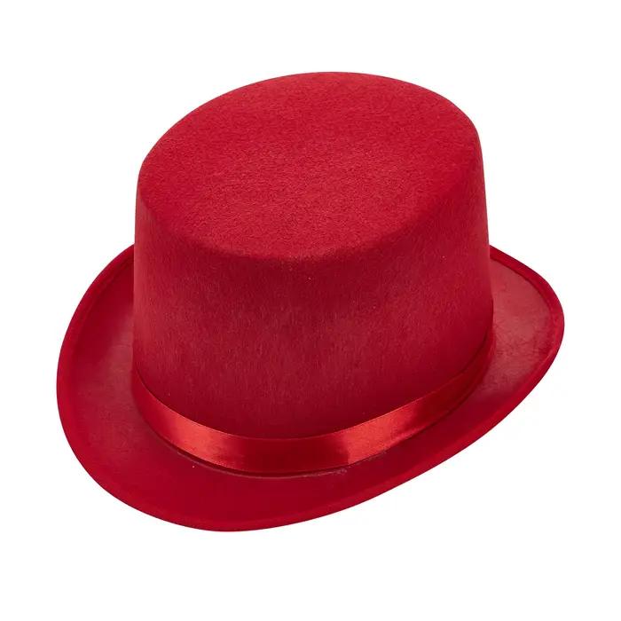 Hommes femmes haut élégant chapeaux de luxe smoking Fedoras casquettes couleur unie magicien chapeau pour Club fête