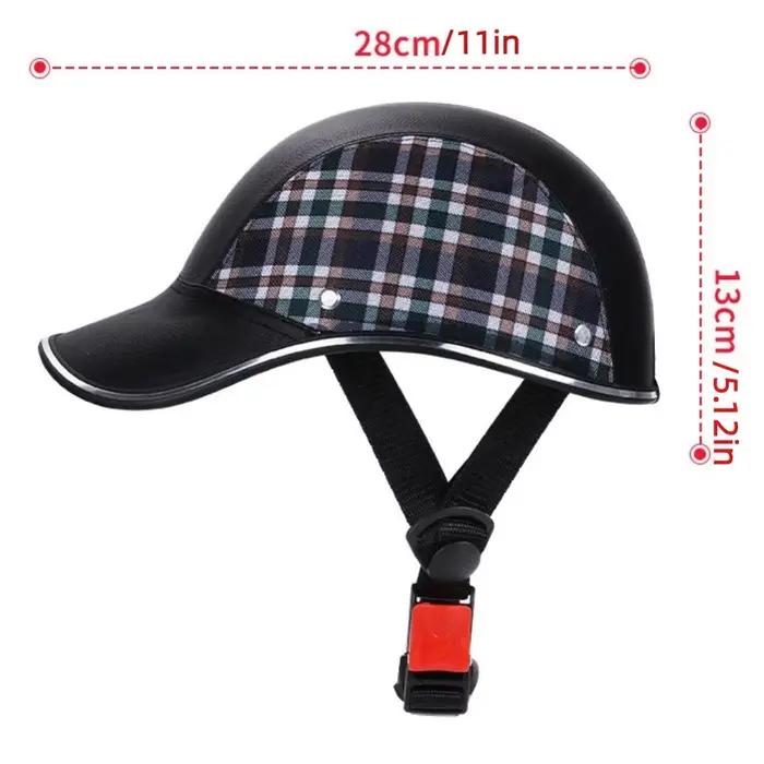 Casque de vélo de style casquette de baseball sangle réglable anti-UV pour homme et femme occasions spéciales sorties vélo