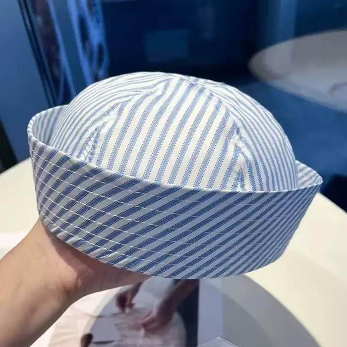 Chapeau de marin Cosplay à rayures à la mode