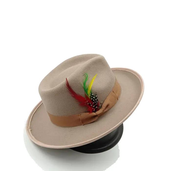 Chapeau en feutre doux classique pour homme