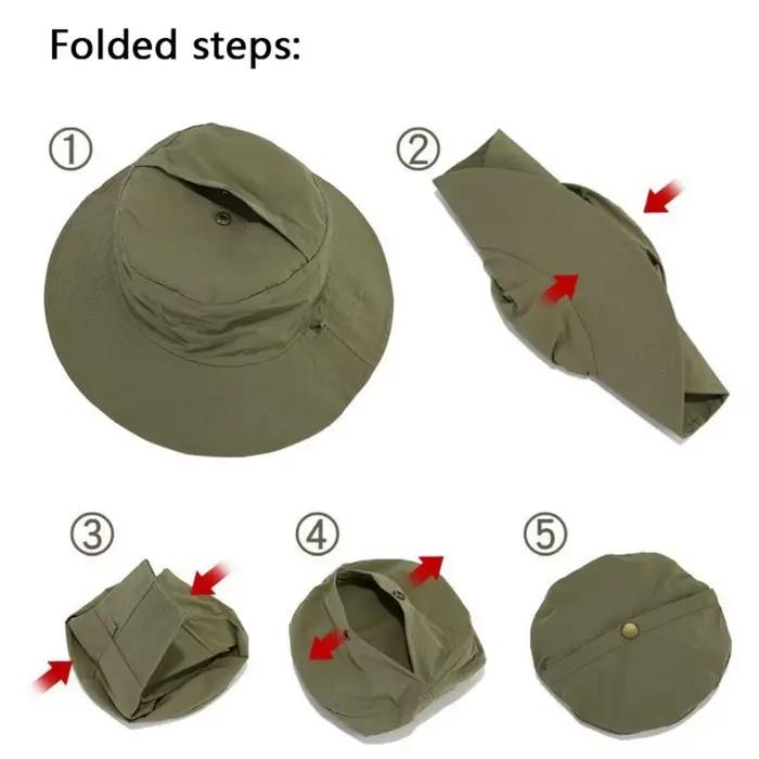 Chapeau de pêcheur pliable