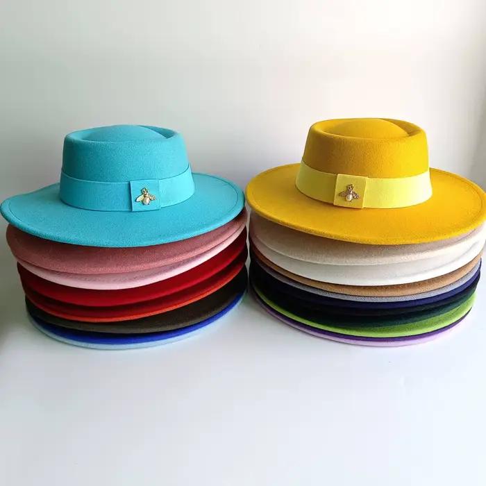 Chapeau Fedora en feutre élégant de style français