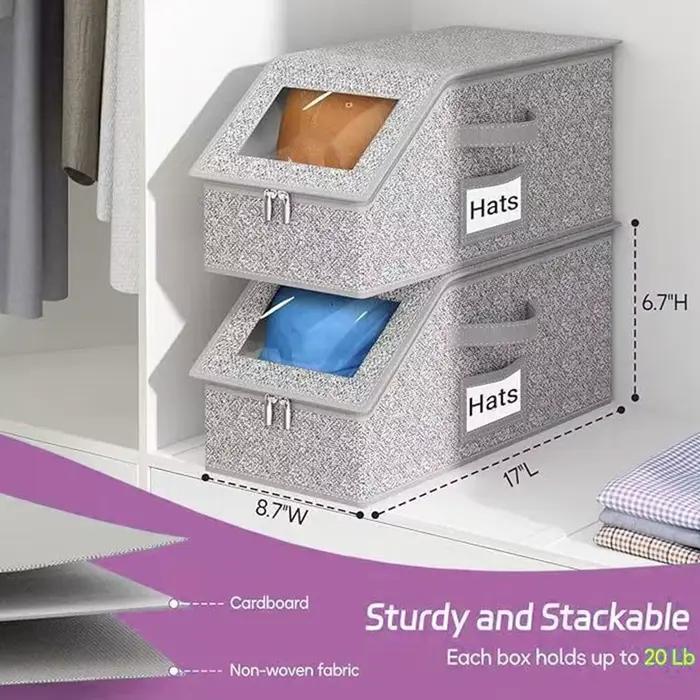 Boîte de rangement pliable pour chapeaux