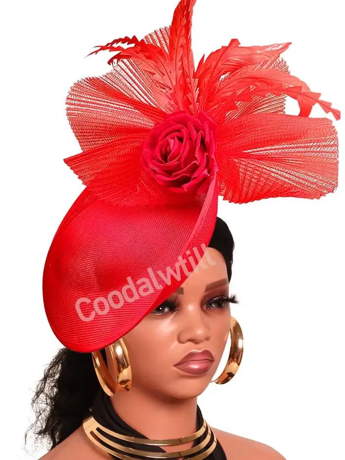 Chapeau fascinateur en maille marine pour femmes
