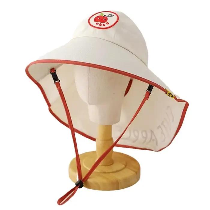 Chapeau de soleil pliable décontracté avec rabat de cou