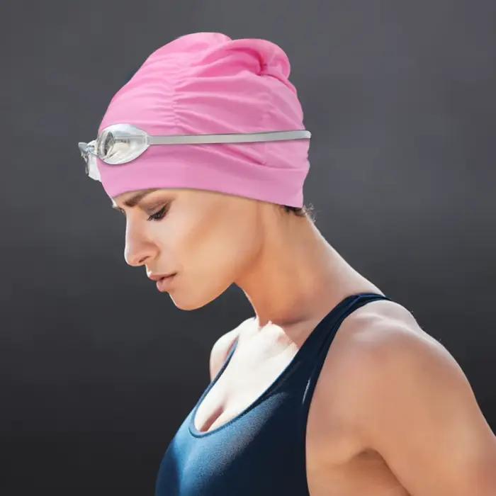 Bonnet de bain en tissu imprimé
