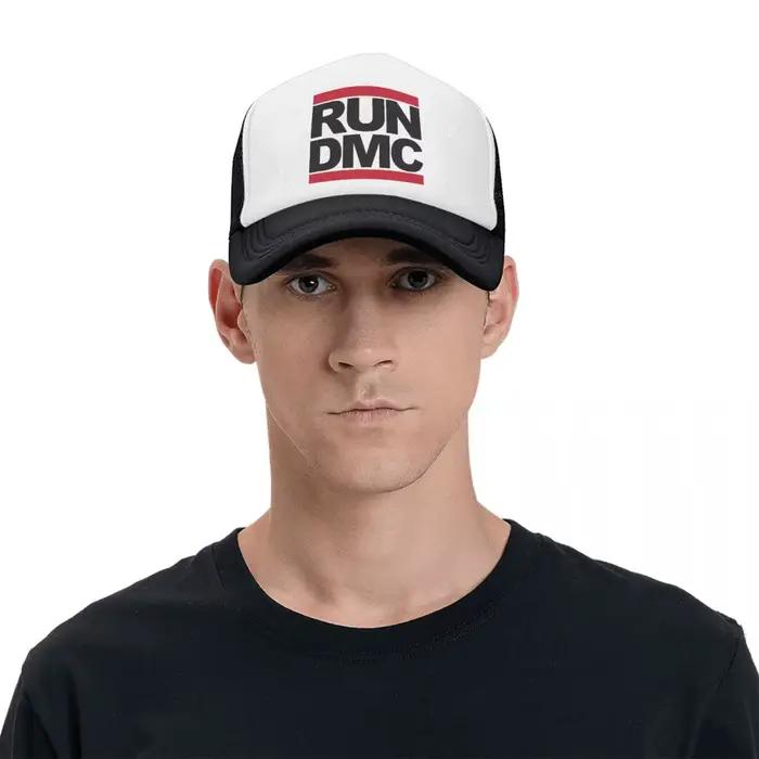 Chapeau de camionneur unisexe avec logo Run DMC
