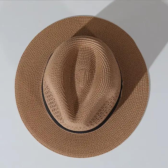 Chapeau de paille classique d'été pour hommes