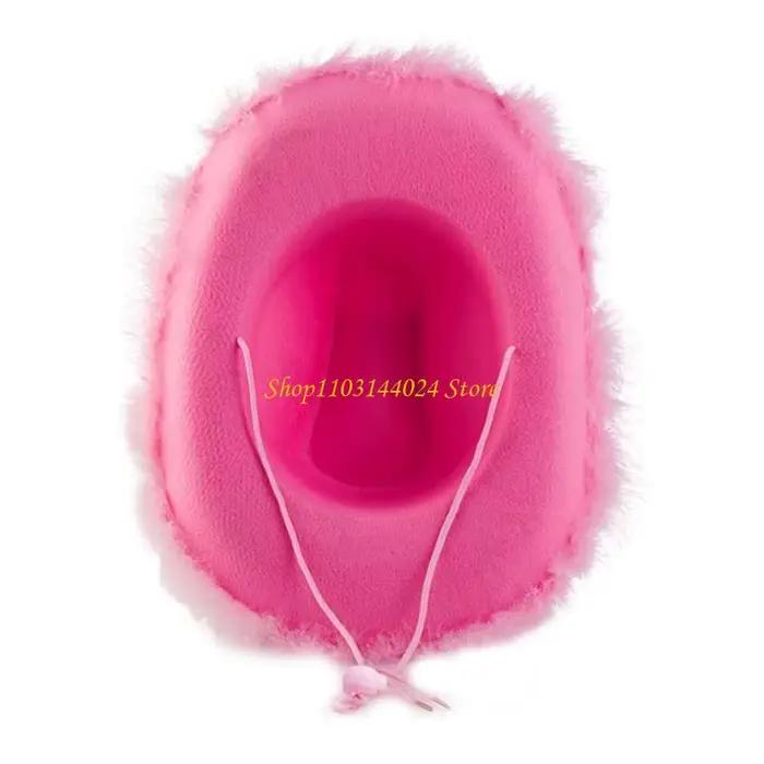N5KE – chapeau Cowboy rose assorti avec tout