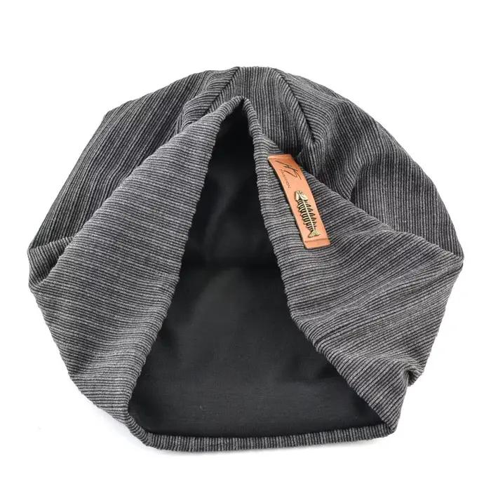 Bonnet tricoté avec Logo en os de poisson pour homme et femme
