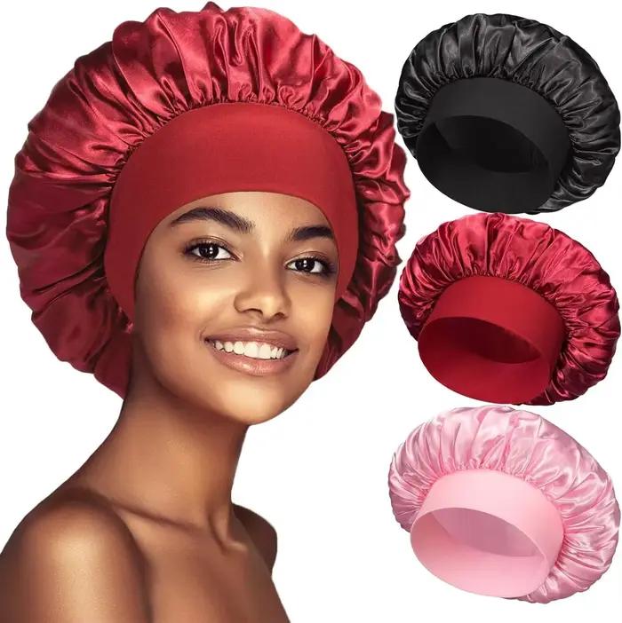 Bonnet de cheveux en Satin doux pour femmes