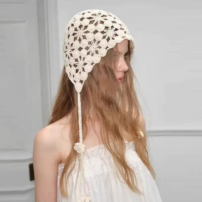 Chapeau sans bord en crochet fait main