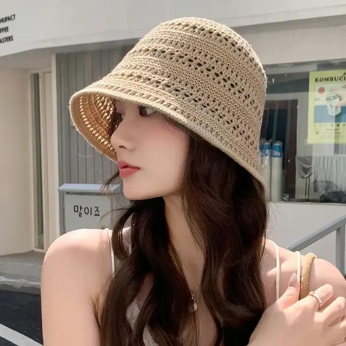 Chapeau de pêcheur en tricot d'été