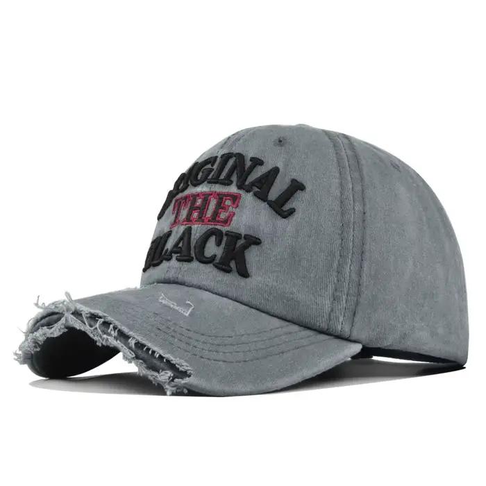 Casquette de Baseball originale noire brodée