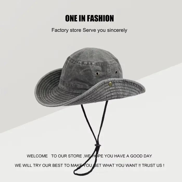 Chapeaux seau à cordon de serrage