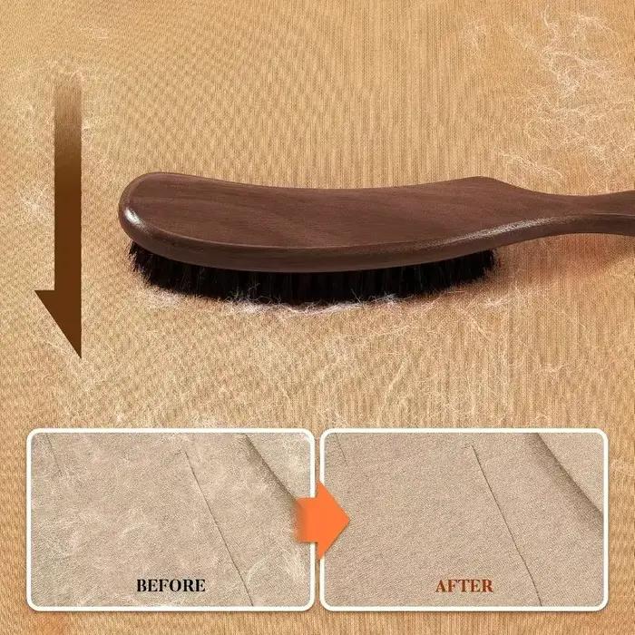 Brosse en feutre avec manche en bois