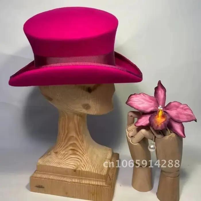 Chapeau en cachemire asymétrique