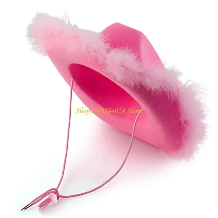 N5KE – chapeau Cowboy rose assorti avec tout