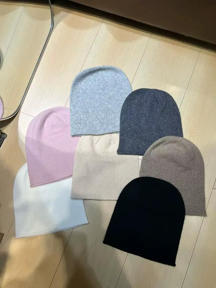Nouveau chapeau en cachemire élégant et décontracté de haute qualité (Automne/Hiver 2026) – 7 couleurs en stock